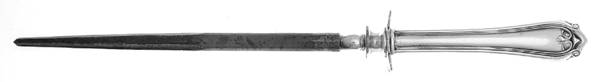 Abington (Silverplate, 1910) Large Roast Steel Rod Knife Sharpener