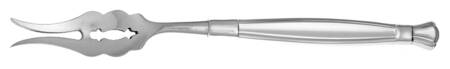 Act I (Stainless, Glossy Handle & Bowl) Butter Pick with Two Tines and Pierced Bowl HC