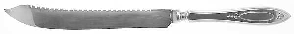Adam (Silverplate, 1917) Bread Knife, Solid Piece