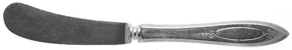 Adam (Silverplate, 1917) Hollow Handle Paddle Butter Spreader (Solid)