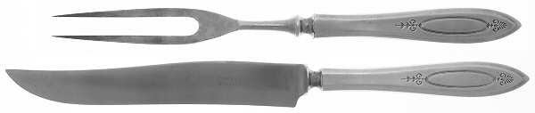 Adam (Silverplate, 1917) Small Solid 2-Piece Steak Carving Set