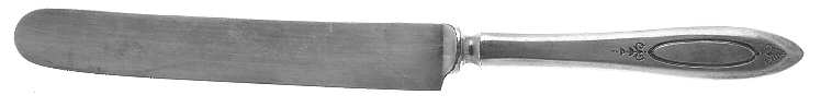Adam (Silverplate, 1917) Old French Solid Knife