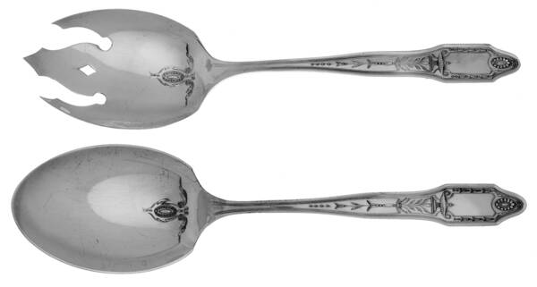 Adelphi (Silverplate, 1920) (2 Pc) Solid Salad Set
