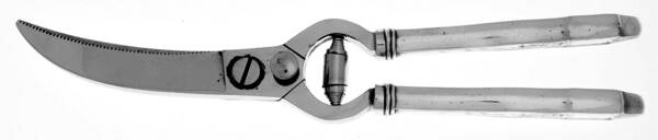 Adelphi (Silverplate, 1920) Poultry Shears with Stainless Blades