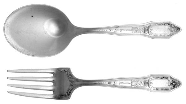 Adelphi (Silverplate, 1920) 2 Pc Baby Set (BF, BS)