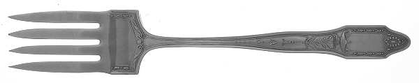 Adelphi (Silverplate, 1920) Medium Solid Cold Meat Serving Fork