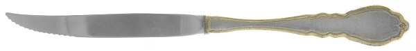 Alouette (Silverplate, Gold Accent, 1978) Individual Steak Knife Hollow Handle