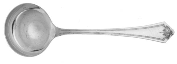 Andover (Silverplate, 1917) Round Bowl Soup Spoon (Bouillon)