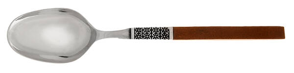 Anticipation (Stainless, Wood Handle) Tablespoon (Serving Spoon)