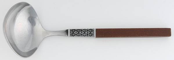 Anticipation (Stainless, Wood Handle) Solid Gravy Ladle