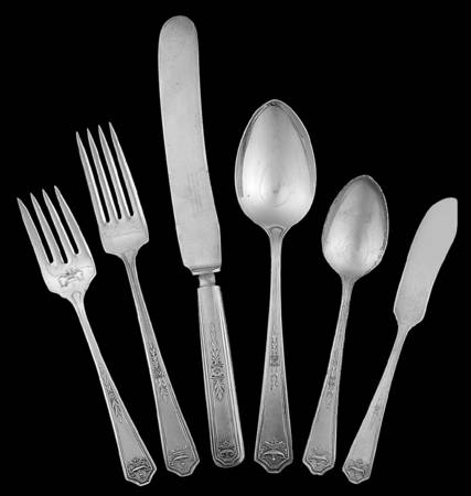Apollo (Silverplate, 1929) 48 Piece Estate Set