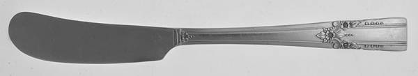 Artistic (Silverplate, 1940) Flat Handle Butter Spreader