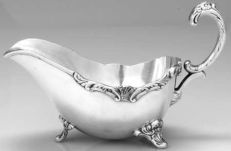 Ascot (Silverplate, Hollowware) Plated Gravy Boat No Underplate