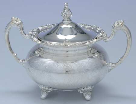 Ascot (Silverplate, Hollowware) Sugar Bowl & Lid