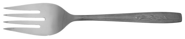 Autumn Memory (Stainless) Medium Solid Cold Meat Serving Fork