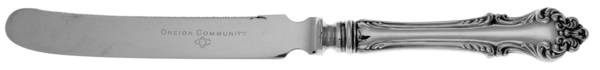 Avalon (Silverplate, 1901) Orange Knife with Silverplate Blade