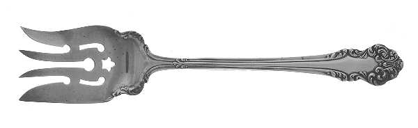 Avalon (Silverplate, 1901) Medium Solid Cold Meat Serving Fork