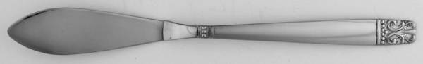 Aztec-Encore (Stainless, Wm A Rogers) Flat Handle Master Butter Knife