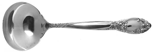 Ballad-Country Lane (Silverplate, 1953) Solid Gravy Ladle