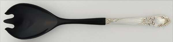 Ballad-Country Lane (Silverplate, 1953) Salad Serving Fork with Plastic Prongs
