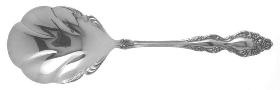 Baroque Rose (Silverplate, 1967, USA) Solid Shell Casserole Spoon