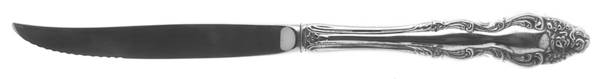Baroque Rose (Silverplate, 1967, USA) Individual Steak Knife Hollow Handle