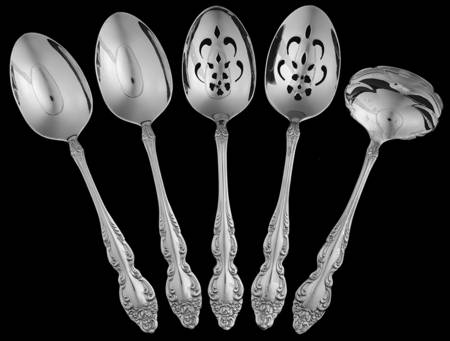 Baroque Rose (Silverplate, 1967, USA) 5 Piece Set