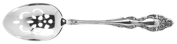 Baroque Rose (Silverplate, 1967, USA) Pierced Tablespoon (Serving Spoon)