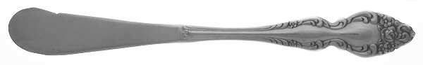Baroque Rose (Silverplate, 1967, USA) Flat Handle Butter Spreader