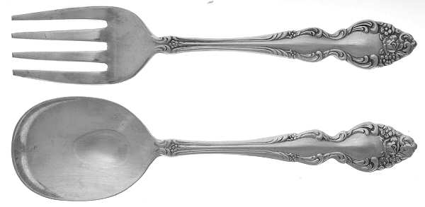 Baroque Rose (Silverplate, 1967, USA) 2 Pc Baby Set (BF, BS)