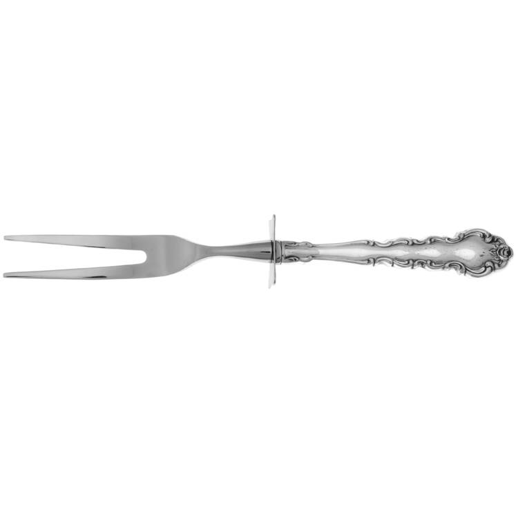 Beethoven (Silverplate, 1971) Carving Fork Small with Stainless Prongs HC
