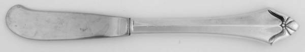Belcourt (Silverplate, 1989) Butter Spreader Hollow Hdl-Paddle/Stainless Blade