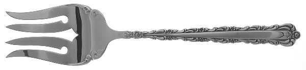 Bellfontaine (Silverplate, 1973) Medium Solid Cold Meat Serving Fork