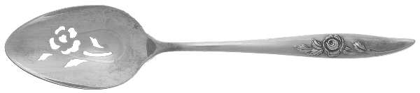 Belle Rose (Sterling, 1963) Pierced Tablespoon (Serving Spoon)