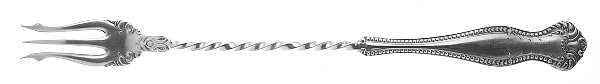 Bernice (Silverplate, 1900) Long Handle Pickle/Olive Fork