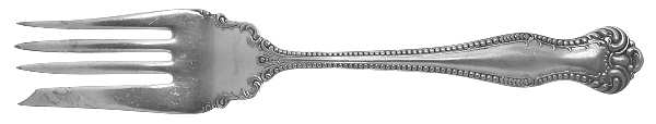 Bernice (Silverplate, 1900) Medium Solid Cold Meat Serving Fork