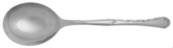 Belle Rose (Stainless) Casserole Spoon with Smooth Stainless Bowl HC