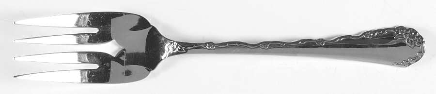 Belle Rose (Stainless) Medium Solid Cold Meat Serving Fork