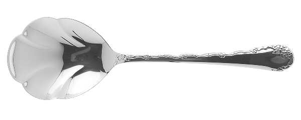 Belle Rose (Stainless) Solid Shell Casserole Spoon