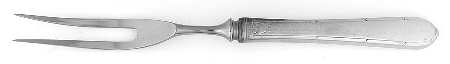 Berkley Square (Silverplate, 1935) Small Steak Carving Fork with Stainless Prongs