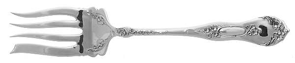Beverly (Silverplate, 1909) Medium Solid Cold Meat Serving Fork