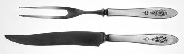 Bird of Paradise (Silverplate, 1923) Small Stainless Blade 2-Piece Steak Carving Set