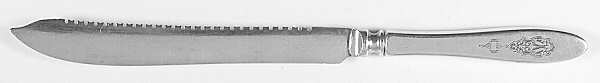 Bird of Paradise (Silverplate, 1923) Bread Knife, Solid Piece