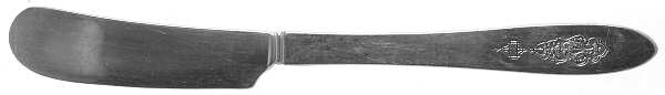 Bird of Paradise (Silverplate, 1923) Flat Handle Butter Spreader