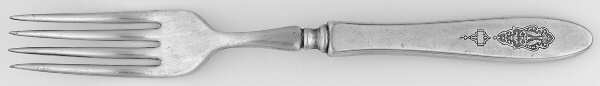 Bird of Paradise (Silverplate, 1923) Indented Hollow Handled Fork