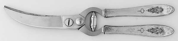 Bird of Paradise (Silverplate, 1923) Poultry Shears with Stainless Blades