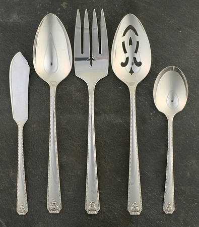 Bordeaux (Silverplate, 1945) 5 Piece Hostess Set