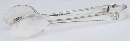 Bordeaux (Silverplate, 1945) Sugar Tongs Solid HC