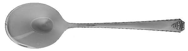 Bordeaux (Silverplate, 1945) Round Bowl Soup Spoon (Cream Soup)