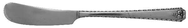 Bordeaux (Silverplate, 1945) Flat Handle Butter Spreader